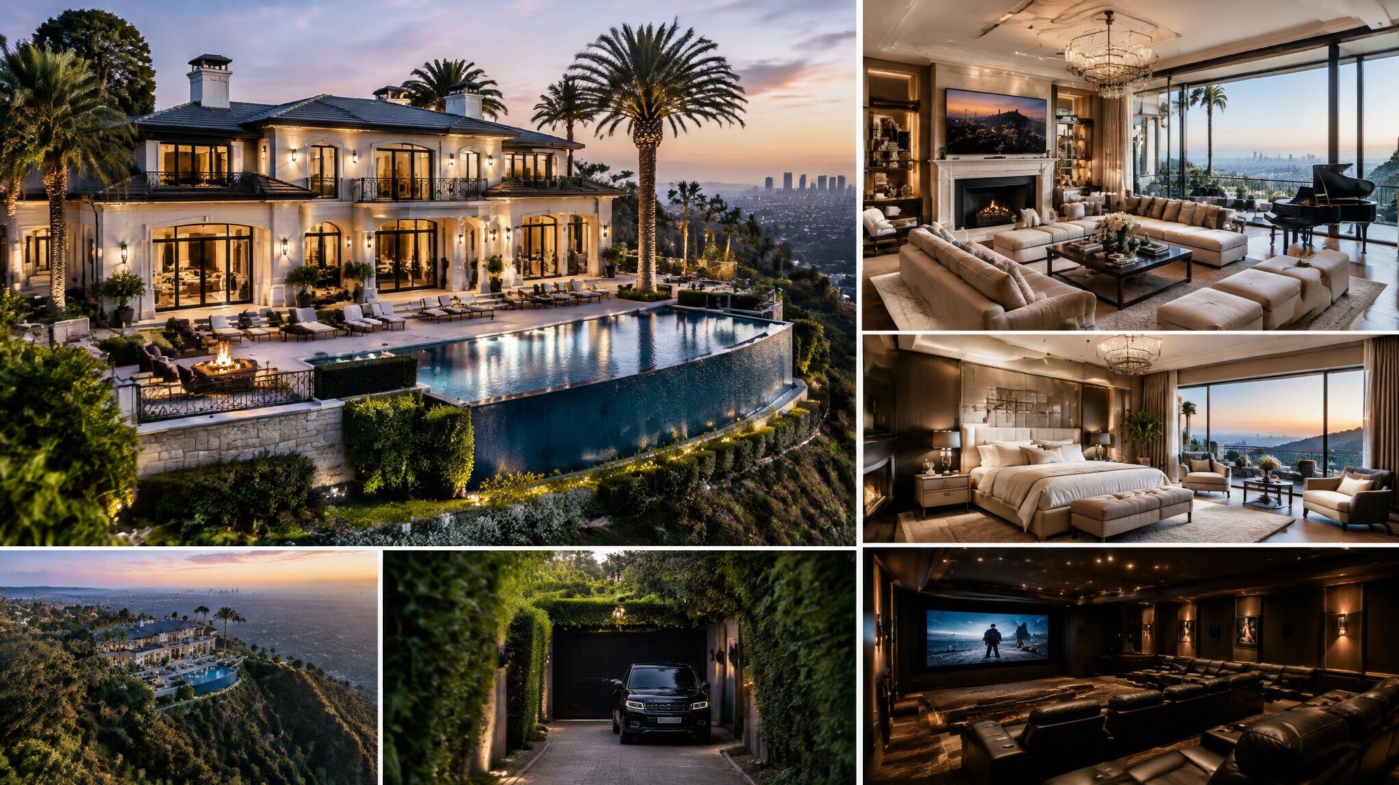 hollywood celebrity mansion exterior