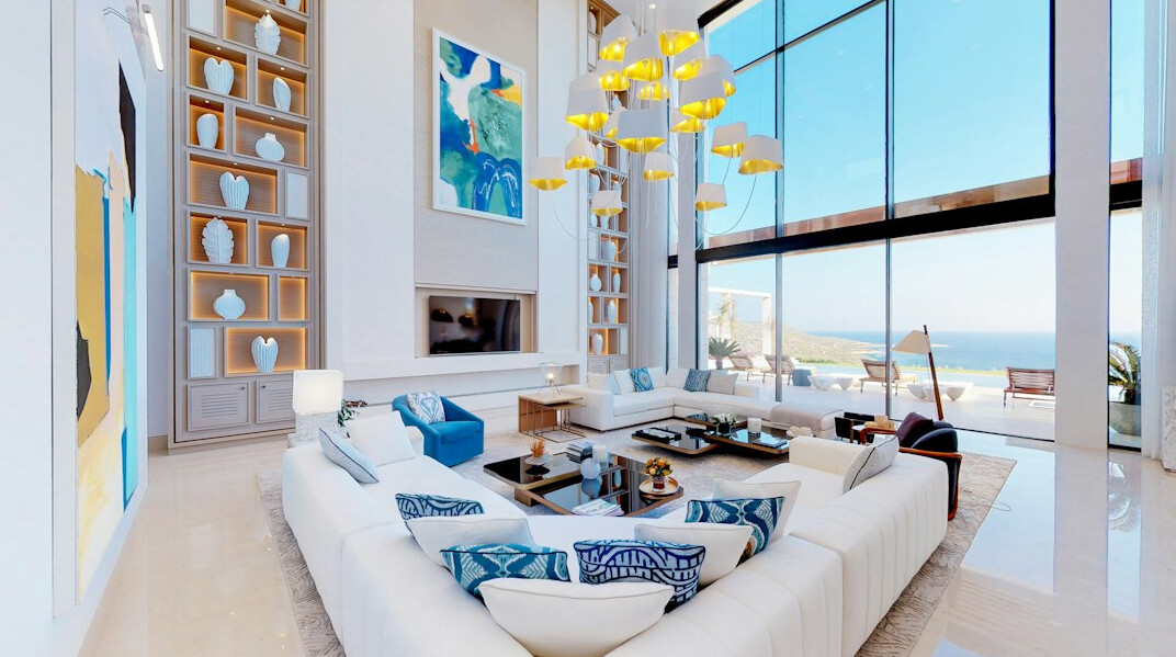 european celebrity villa interior