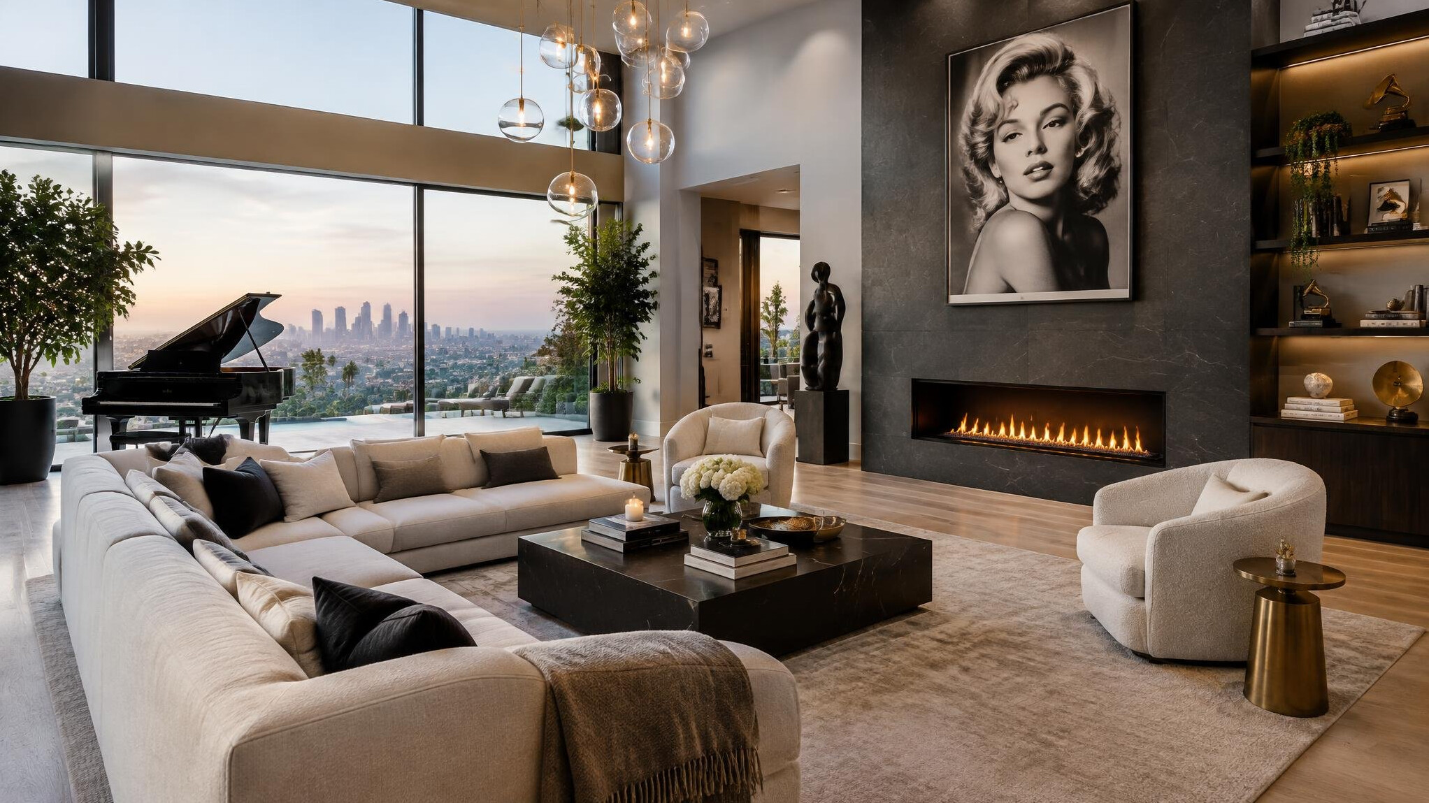 celebrity living room interior