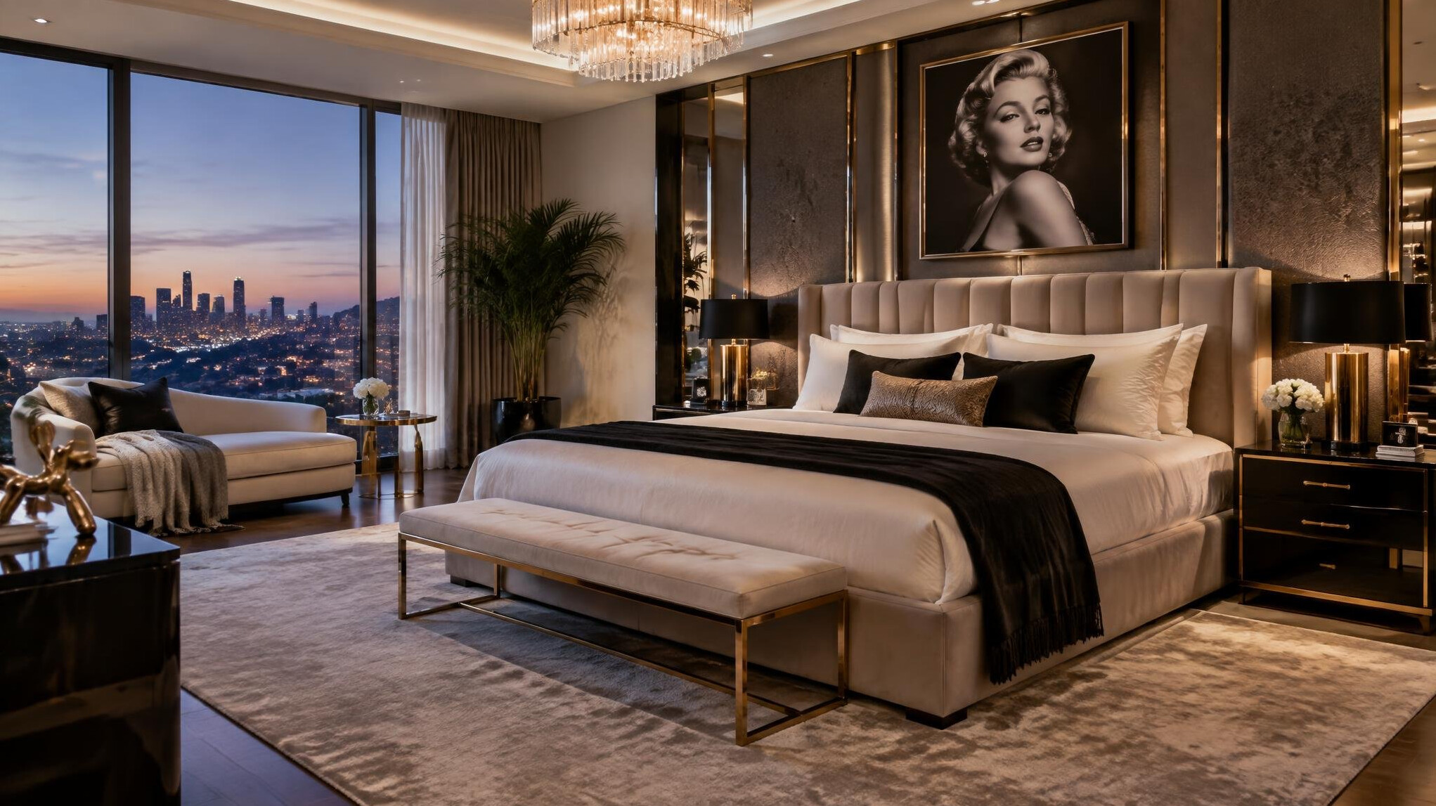 celebrity bedroom decor