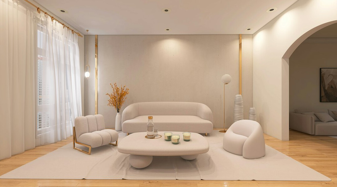 modern serene living room